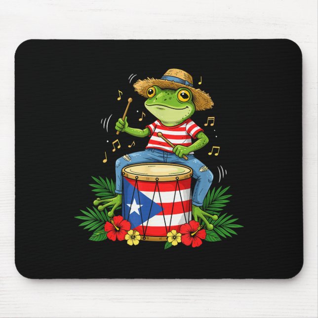 Puerto Rican Flag Coqui Frog Puerto Rico Hispanic  Musmatta (Framsidan)
