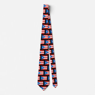Puerto Rican Flag Patterned II Black Slips