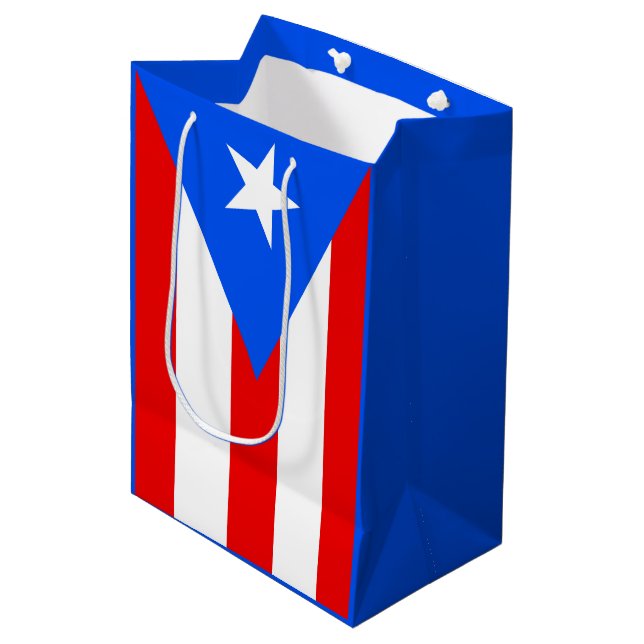 Puerto Rican flagga (Framsidan Vinklad)