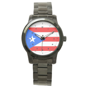 Puerto Rican flagga Armbandsur