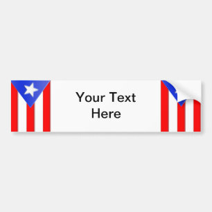 Puerto Rican flagga Bildekal