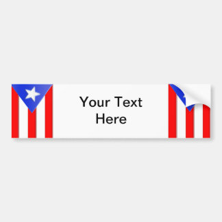Puerto Rican flagga Bildekal