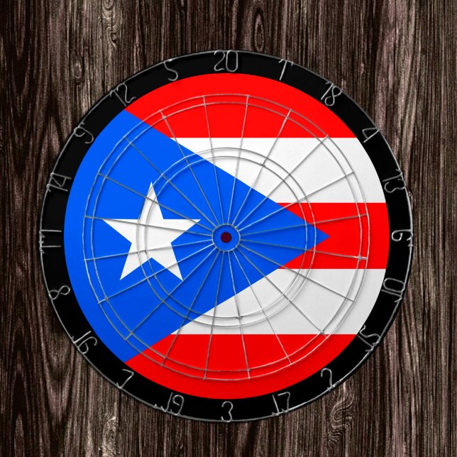 Puerto Rican Flagga Dartboard & darts / match boar Darttavla (Skapare uppladdad)