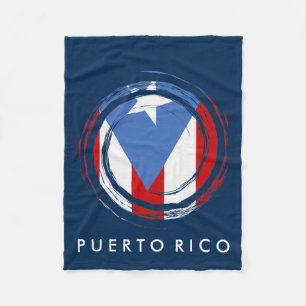 Puerto Rican flagga Fleecefilt