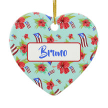 Puerto Rican Flagga Flor de Maga