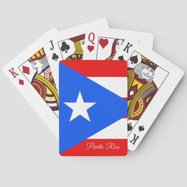 Puerto Rican Flagga Games, Puerto Rico-spelkort Casinokort (Baksidan)