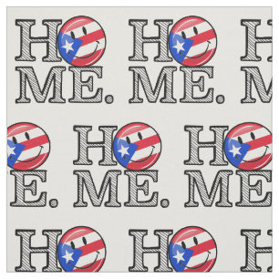 Puerto Rican Flagga House Warning Tyg