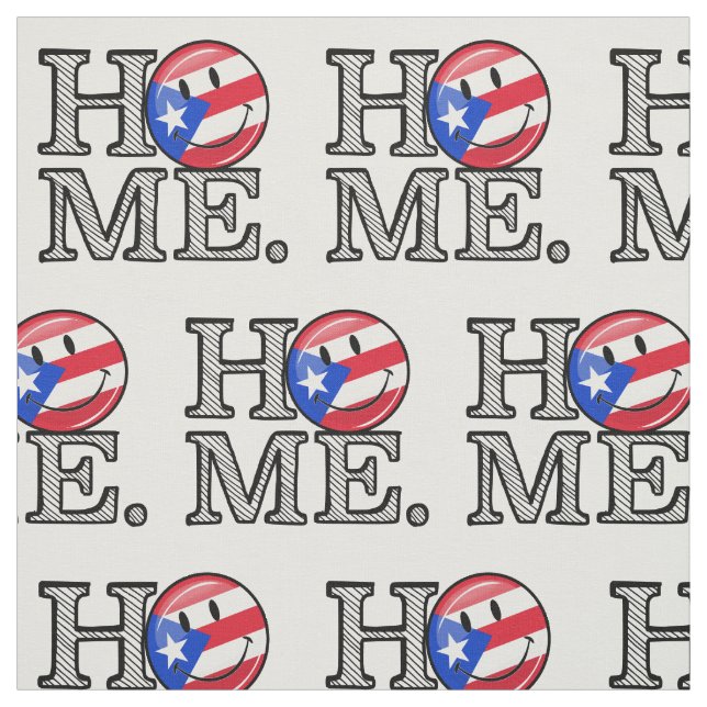 Puerto Rican Flagga House Warning Tyg (Provkarta)