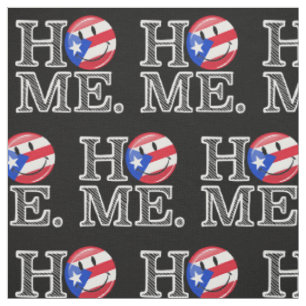 Puerto Rican Flagga House Warning Tyg