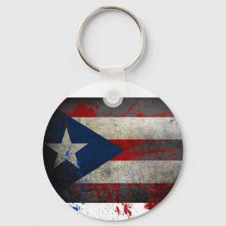 Puerto Rican Flagga Keychain Nyckelring