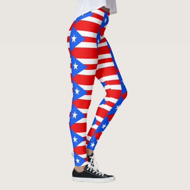 Puerto Rican flagga Leggings (Höger)