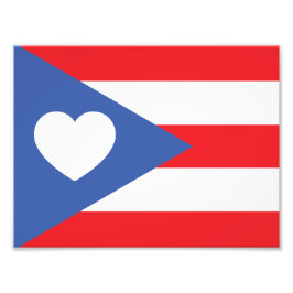 Puerto Rican Flagga Photo Fototryck