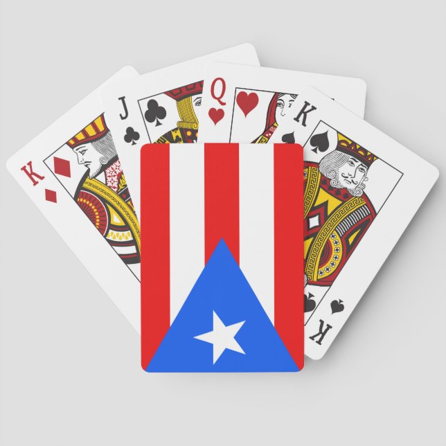 Puerto Rican Flagga (Puerto Rico) Casinokort (Baksidan)