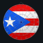 Puerto Rican Flagga (Puerto Rico) Darttavla<br><div class="desc">Denna utformning präglar Puerto Rico flagga, som representerar och symboliserar den karibiska ön och dess folk. Samväldet Puerto Rico ("Estado Libre Asociado de Puerto Rico") är ett av Amerikas förenta staters oregistrerade territorier. Efter Christopher Columbus ankomst 1493 koloniserades Puerto Rico av den inhemska taiwanbefolkningen i Spanien. Puerto Ricans har varit...</div>