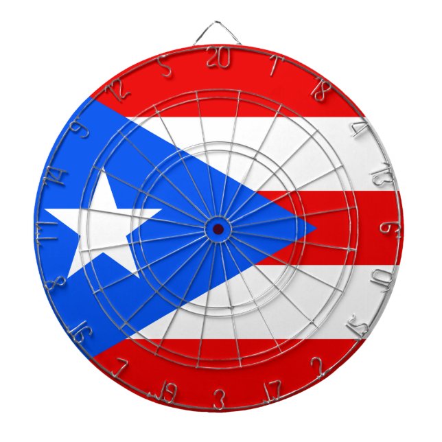 Puerto Rican Flagga (Puerto Rico) Darttavla (Framsidan)