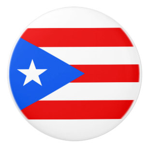 Puerto Rican Flagga (Puerto Rico) Knopp