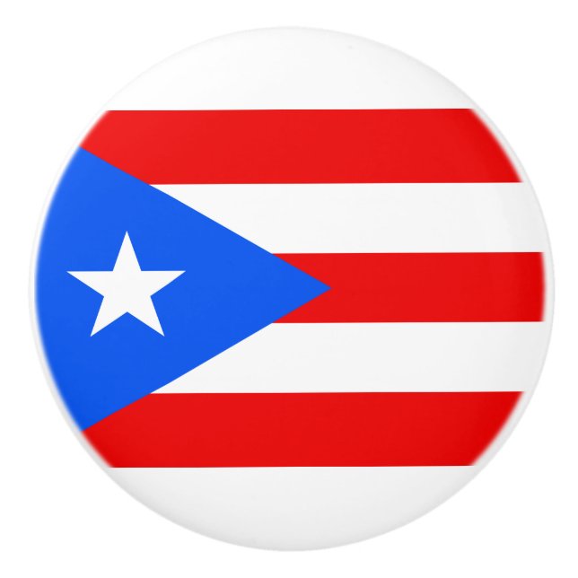 Puerto Rican Flagga (Puerto Rico) Knopp (Framsidan)