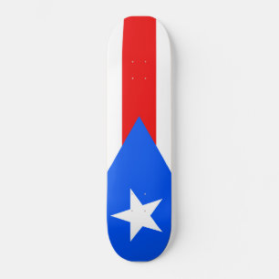 Puerto Rican Flagga (Puerto Rico) Mini Skateboard Bräda 18,5 Cm