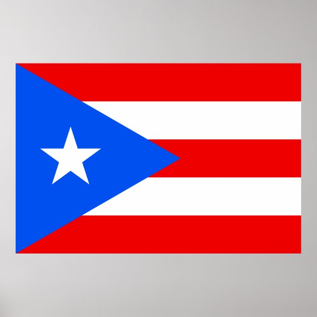 Puerto Rican Flagga (Puerto Rico) Poster (Framsidan)