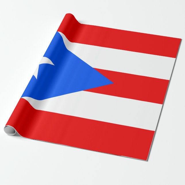 Puerto Rican Flagga (Puerto Rico) Presentpapper (Utrullad)