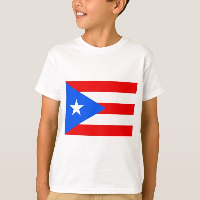 Puerto Rican Flagga (Puerto Rico) T Shirt (Framsida)
