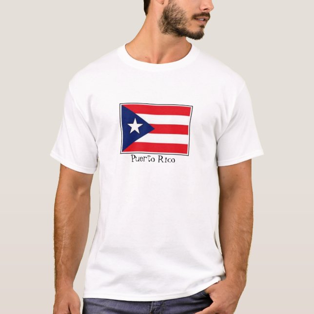 Puerto Rican flagga T-shirt (Framsida)
