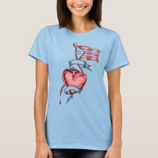 Puerto Rican Flagga Tee