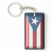Puerto Rican flagganyckelring
