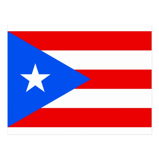 Puerto Rican flaggaprodukter Vykort