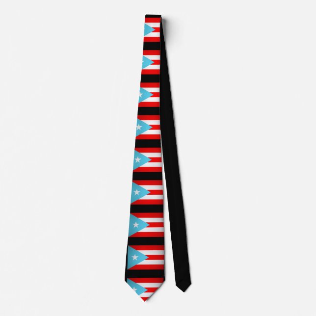 Puerto Rican Flaggor Neck Tie Slips (Framsida)