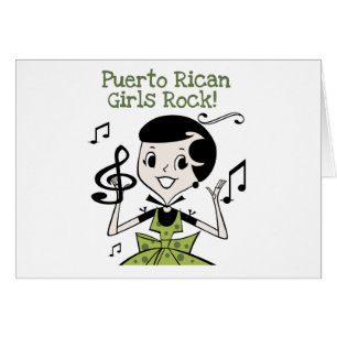 Puerto Rican flickasten Hälsningskort