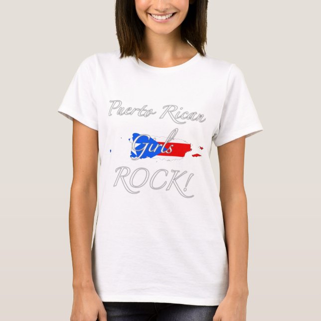Puerto Rican flickasten! Tee (Framsida)