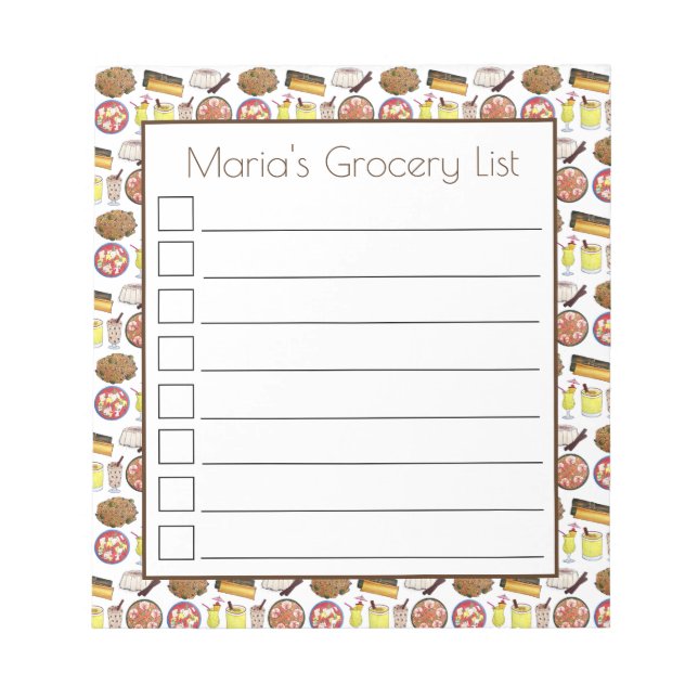 Puerto Rican Food Cuisine Kärlek Puerto Rico Foodi Anteckningsblock (Framsida)