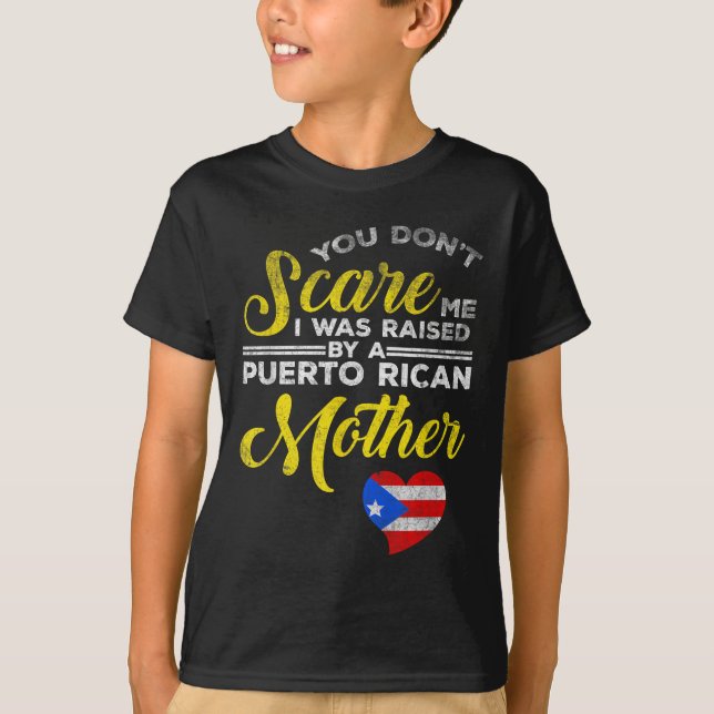 Puerto Rican Funny Quote Puerto Rico Pride Distres T Shirt (Framsida)