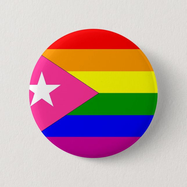 Puerto Rican gay prideflagga Knapp (Framsida)