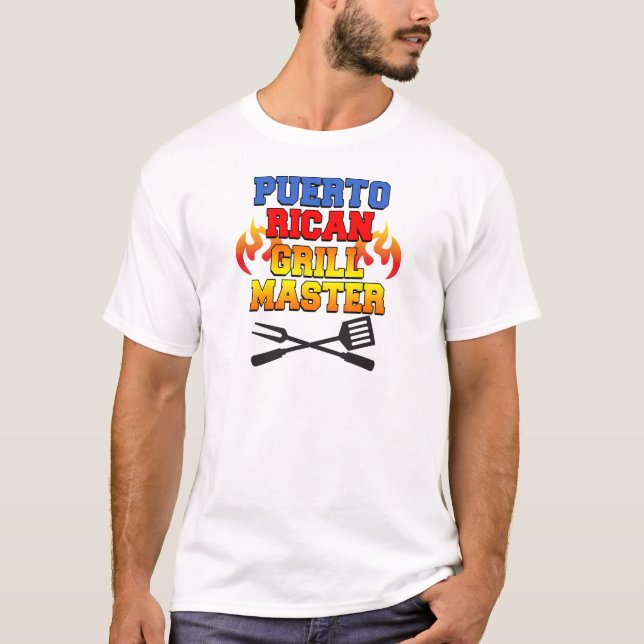 Puerto Rican Grill Master T-shirt (Framsida)
