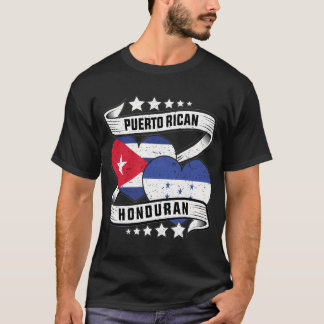 Puerto Rican Honduran halv Honduran halv Puerto Ri T Shirt