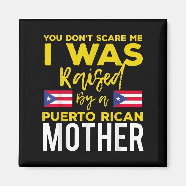 Puerto Rican Joke Quote Puerto Rico Pride  Magnet (Framsidan)