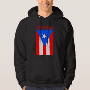 Puerto Rican Juana Diaz Puerto Rico Flagga Hoodie
