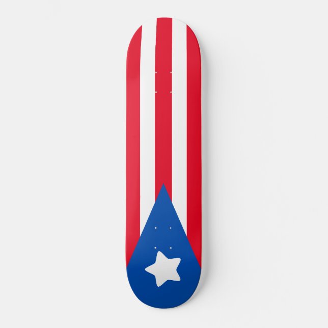 Puerto Rican Mini Skateboard Bräda 18,5 Cm (Framsida)