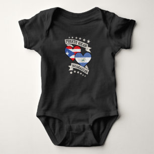 Puerto Rican Nicaraguan Heart Flaggor Puerto Rico T Shirt