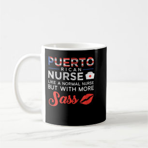Puerto Rican Nurse Nursing Gift men med fler SAS Kaffemugg