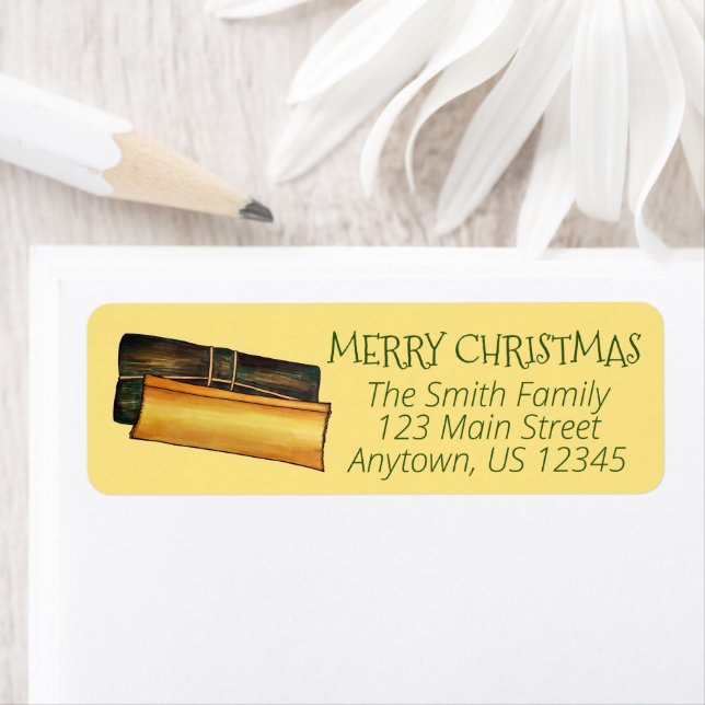 Puerto Rican Pasteles Savory Banana Löv Cakes Returadress Etikett (Insitu)