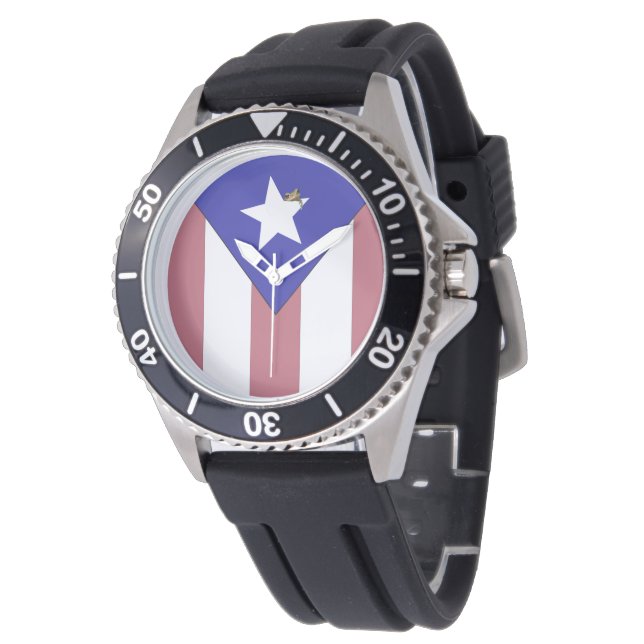 Puerto Rican Pride Armbandsur (Vinklad)