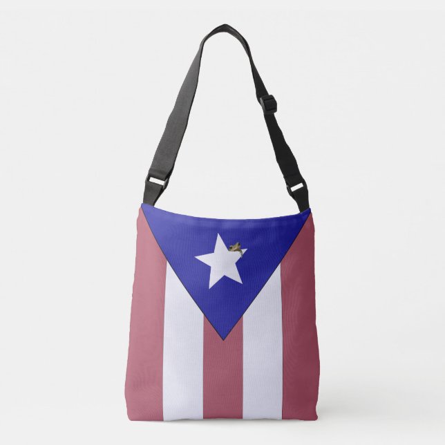 Puerto Rican pride Axelväska (Framsida)