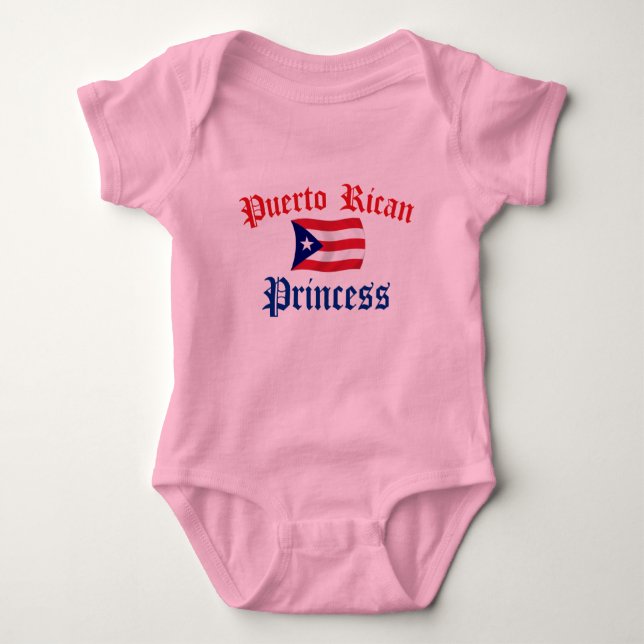 Puerto Rican Princess T Shirt (Framsida)