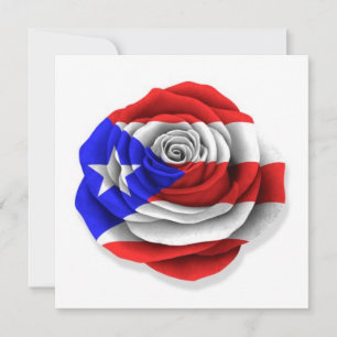Puerto Rican Ro Flagga on White