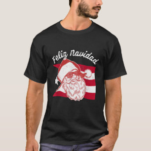 Puerto Rican Santa Shirts Puerto Rico Flagga Feliz T Shirt