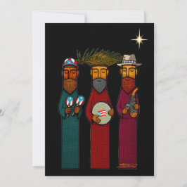 Puerto Rican Three Wise Men – Parranda Julkort