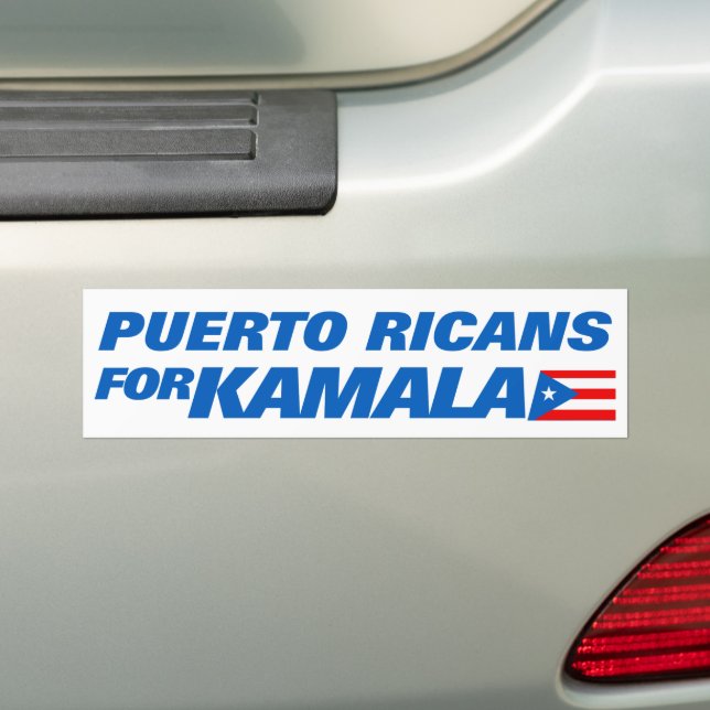 Puerto Ricans for Kamala Harris 2024 Bildekal (På Bil)